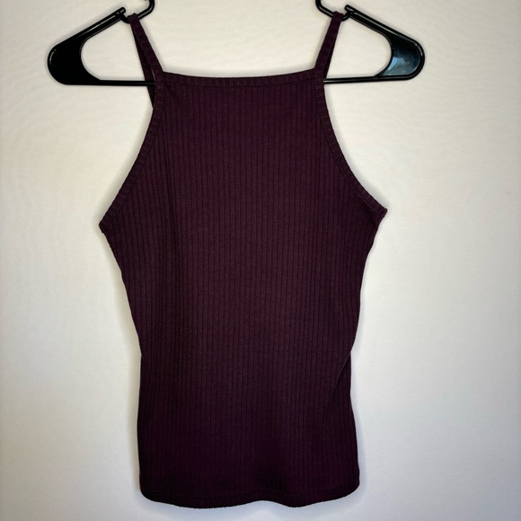 H&M Purple Ribbed Tank top | Size Medium - Picture 1 of 4